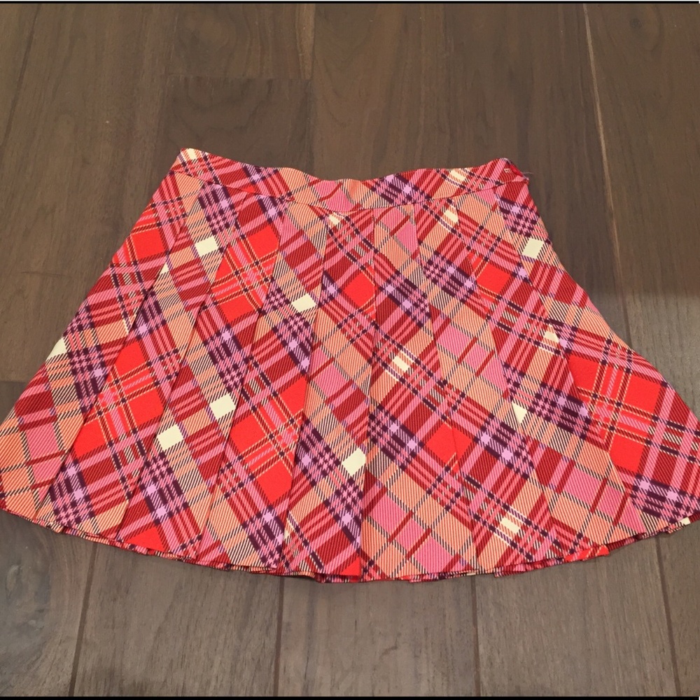 American Apparel Pink Plaid skirt